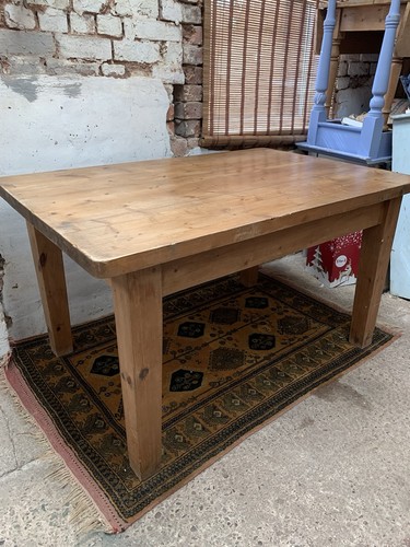 Pine kitchen table - kitchen, farmhouse