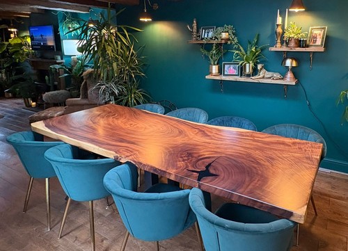 220x90cm solid wood live - live, edge