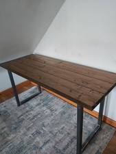 Solid wood rustic dining table