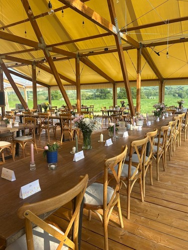 Reclaimed hardwood dining