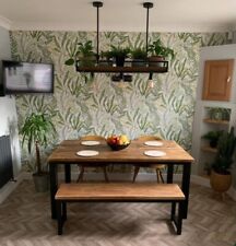 Dining Table Sets Bench Steel