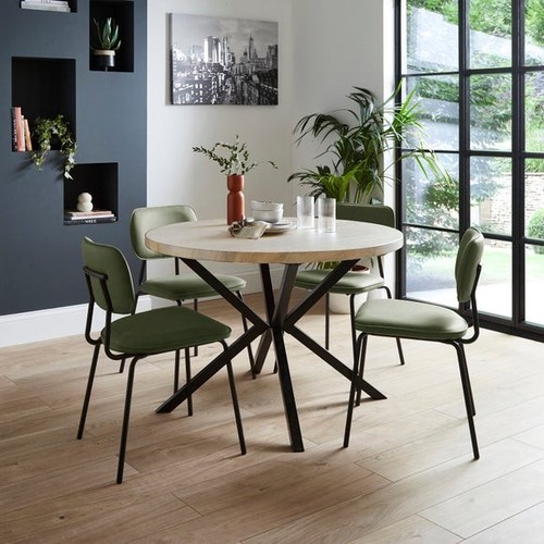 Dunelm ezra round seater - round, 4