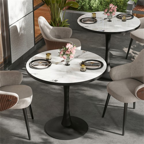 Rustic dining table - dining, marble