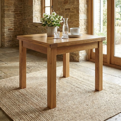Dining table rustic oak square - dining,