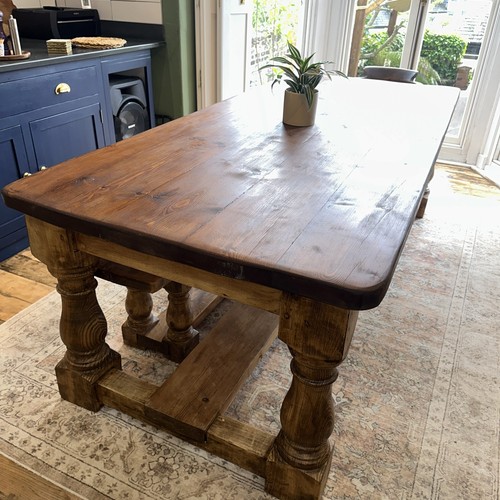 Rustic large family dining - rustic,