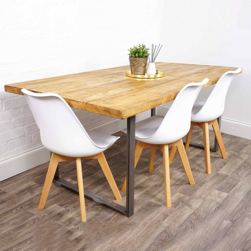 Rustic dining table with - dining,